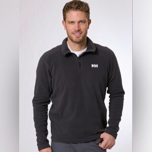 Helly Hansen DAYBREAKER 1/4 Zip Black Fleece Jacket Men's Size M